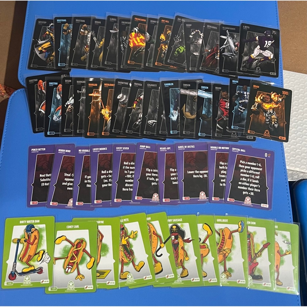 Bo Jackson Battle Arena Trading Card Lot Bojax Starter Play Hot Dog Cards 2024